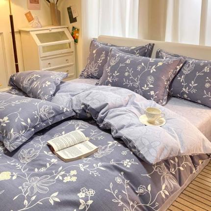 91家纺网 家纺一手货源 找家纺 （总）新印象 2025新款全棉生态磨毛印花四件套