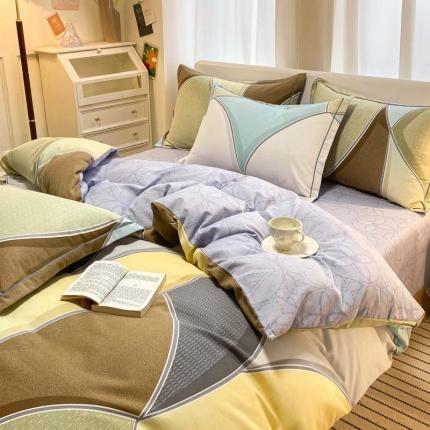 91家纺网 家纺一手货源 找家纺 （总）新印象 2025新款全棉生态磨毛印花四件套