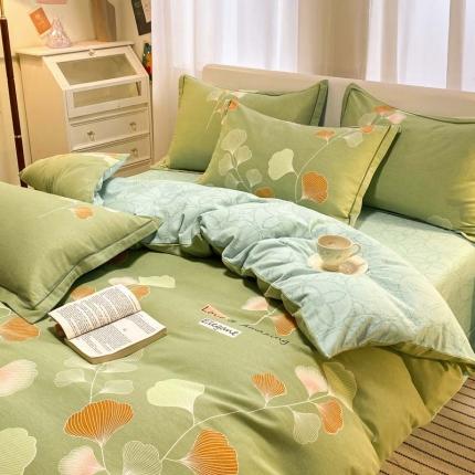 91家纺网 家纺一手货源 找家纺 （总）新印象 2025新款全棉生态磨毛印花四件套