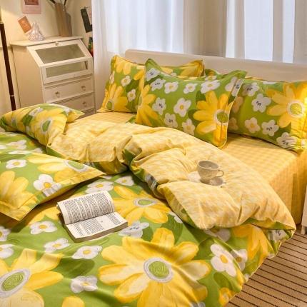 91家纺网 家纺一手货源 找家纺 （总）新印象 2025新款全棉生态磨毛印花四件套