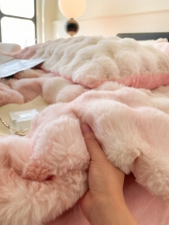 91家纺网 家纺一手货源 找家纺 （总）经年 2023新款兔兔绒牛奶绒四件套-暖冬系列