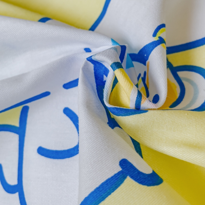 91家纺网 家纺一手货源 找家纺 金丝鸟家纺 2023新款全棉印花三利欧库洛米系列四件套 柠檬狗