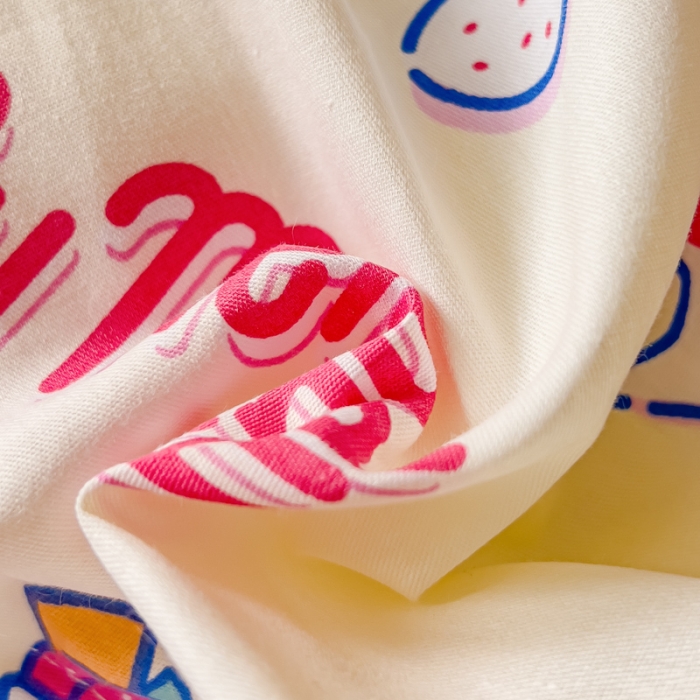 91家纺网 家纺一手货源 找家纺 金丝鸟家纺 2023新款全棉印花三利欧库洛米系列四件套 甜品小兔