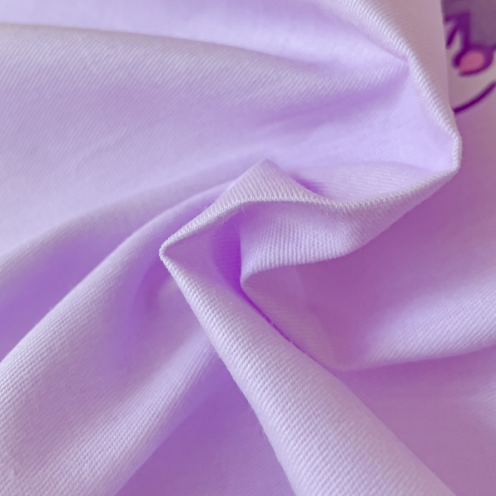 91家纺网 家纺一手货源 找家纺 金丝鸟家纺 2023新款全棉印花三利欧库洛米系列四件套 香芋紫库洛米