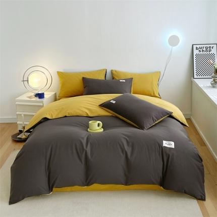 91家纺网 家纺一手货源 找家纺 总安力森/诚臻酒店用品2023新款全棉糖果色被套单件纯棉单被罩磨毛冬季厚四件套四季通用