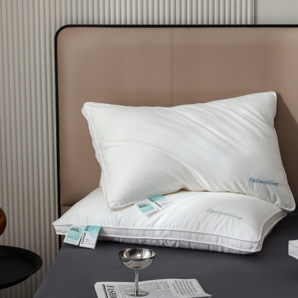91家纺网 家纺一手货源 找家纺 2025新款 奢享星级好睡眠 立体抑菌酒店羽丝绒枕芯枕头