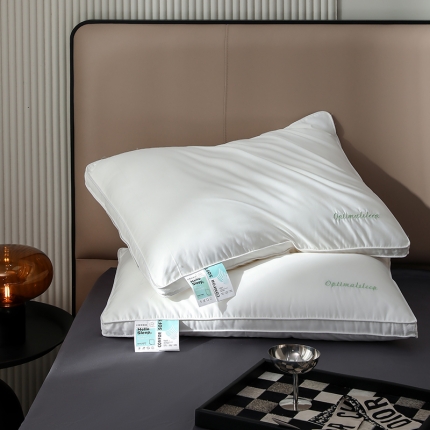 91家纺网 家纺一手货源 找家纺 2025新款 奢享星级好睡眠 立体抑菌酒店羽丝绒枕芯枕头