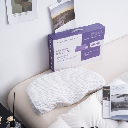 91家纺网 家纺一手货源 找家纺 2024新款TPE果胶枕硅胶蝴蝶枕托颈枕