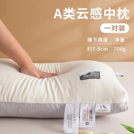 91家纺网 家纺一手货源 找家纺 凡星枕业 2023新款提花云朵全棉枕头枕芯