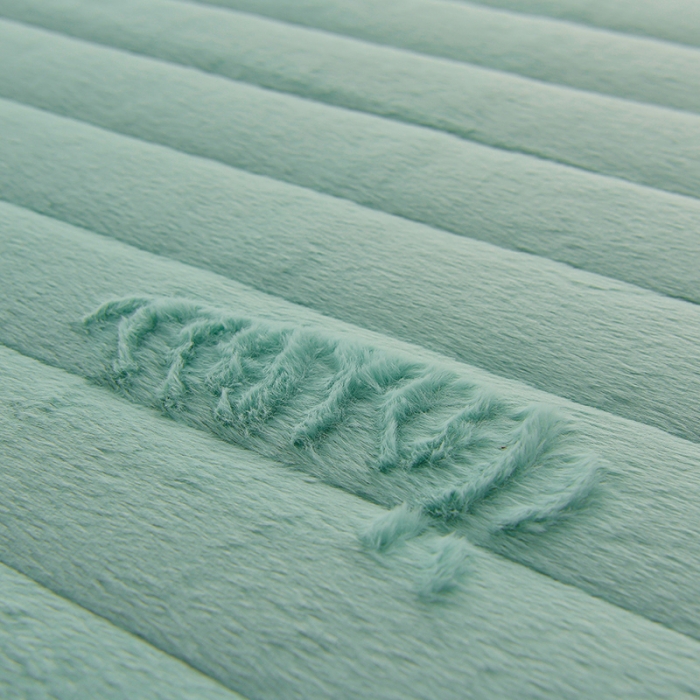 91家纺网 家纺一手货源 找家纺 亿丁点床垫 2023新款A类加厚兔毛绒床垫 兔绒记忆棉充填翠绿色