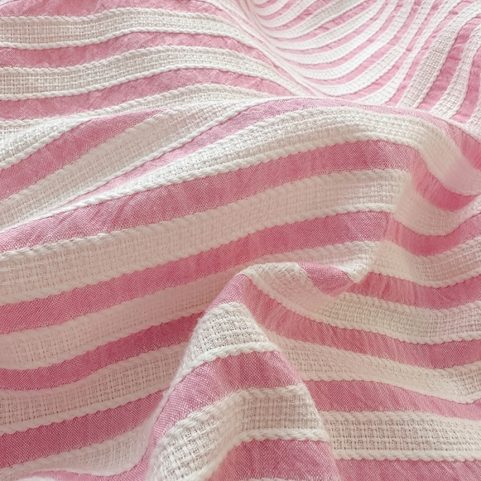 91家纺网 家纺一手货源 找家纺 怡家居 2023新款色织棉麻提花加绒四件套 锦瑟-桃红