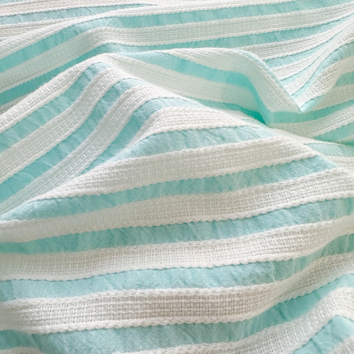 91家纺网 家纺一手货源 找家纺 怡家居 2023新款色织棉麻提花加绒四件套 锦瑟-天蓝