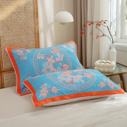 91家纺网 家纺一手货源 找家纺 总枕巾新款纯棉一对装全棉家用纱布枕头套巾高档男生枕头巾垫巾学生宿舍