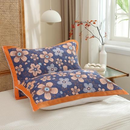 91家纺网 家纺一手货源 找家纺 总枕巾新款纯棉一对装全棉家用纱布枕头套巾高档男生枕头巾垫巾学生宿舍