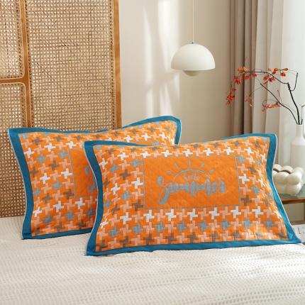 91家纺网 家纺一手货源 找家纺 总枕巾新款纯棉一对装全棉家用纱布枕头套巾高档男生枕头巾垫巾学生宿舍