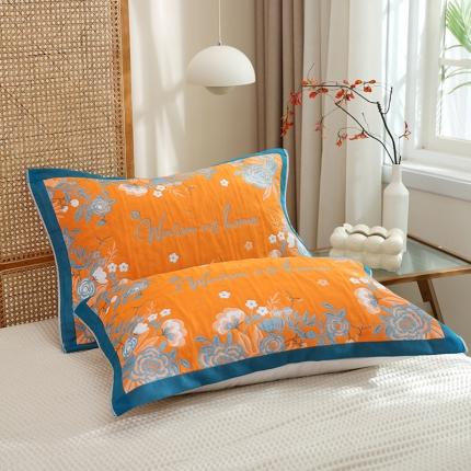 91家纺网 家纺一手货源 找家纺 总枕巾新款纯棉一对装全棉家用纱布枕头套巾高档男生枕头巾垫巾学生宿舍