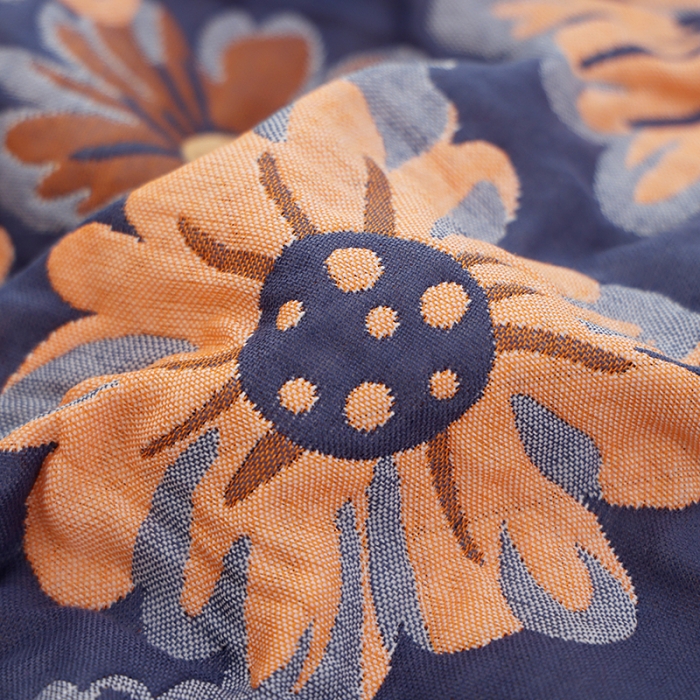 91家纺网 家纺一手货源 找家纺 枕巾新款纯棉一对装全棉家用纱布枕头套巾高档男生枕头巾垫巾学生宿舍 春色满园-藏青