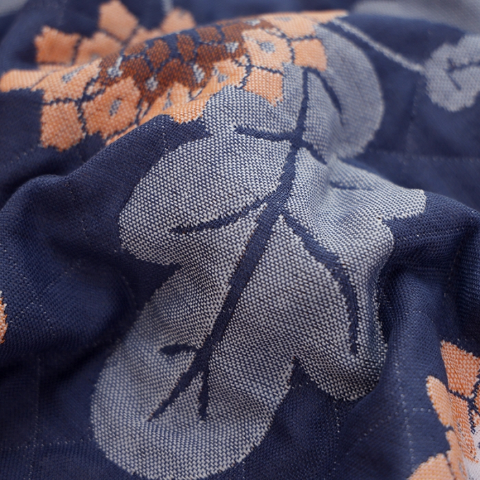 91家纺网 家纺一手货源 找家纺 枕巾新款纯棉一对装全棉家用纱布枕头套巾高档男生枕头巾垫巾学生宿舍 花语向阳-藏青