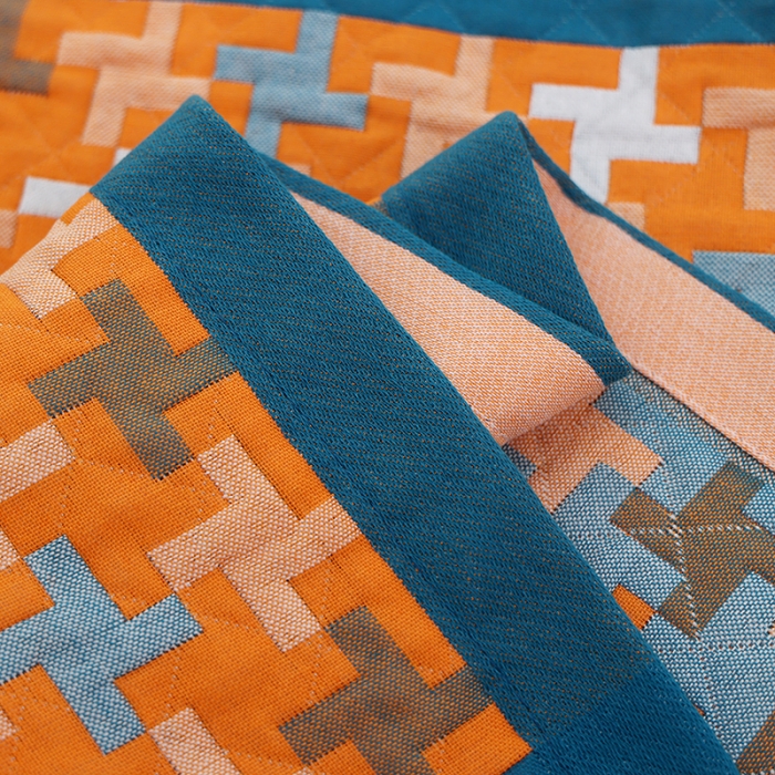 91家纺网 家纺一手货源 找家纺 枕巾新款纯棉一对装全棉家用纱布枕头套巾高档男生枕头巾垫巾学生宿舍 阳光风车-橘