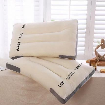 2023新款日式针织护颈枕芯静享睡眠舒适枕头48*74cm/个分区枕