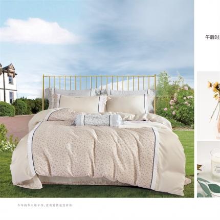 91家纺网 家纺一手货源 找家纺 （总）权瑾家纺 120支长绒棉四件套-午后时光