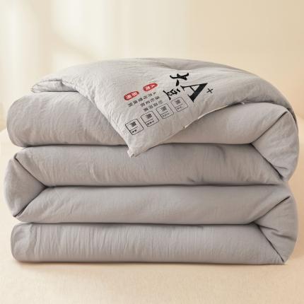 91家纺网 家纺一手货源 找家纺 南北家居 2024新款A类母婴级原棉被子被芯灰色