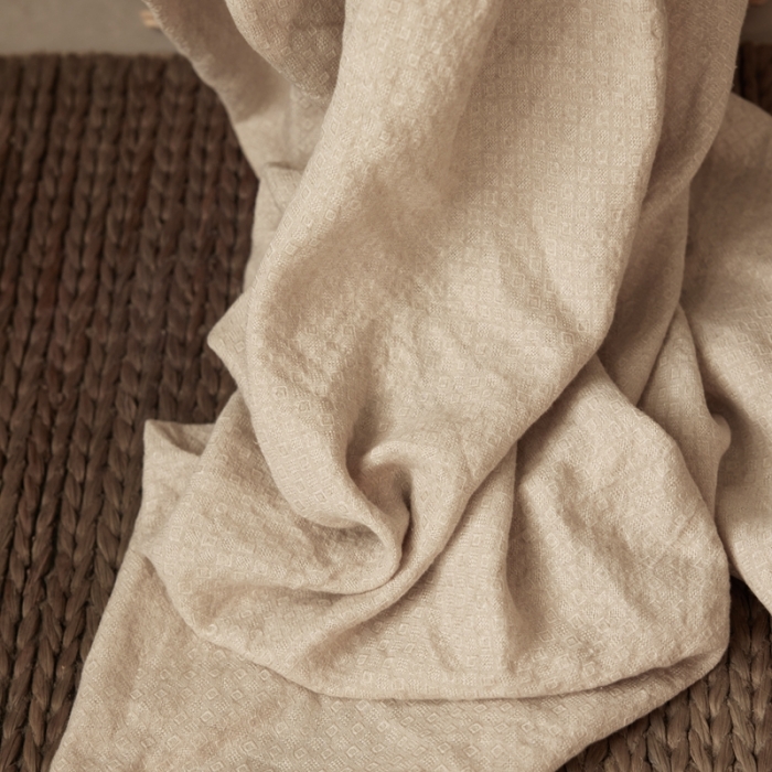 91家纺网 家纺一手货源 找家纺 （总）安莱生活 2023新款百分百亚麻围巾披肩