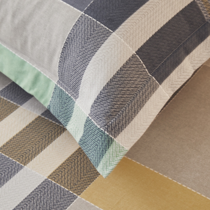 91家纺网 家纺一手货源 找家纺 伊而梦 2023新款全棉磨毛印花四件套系列单品枕套 路易斯登-灰