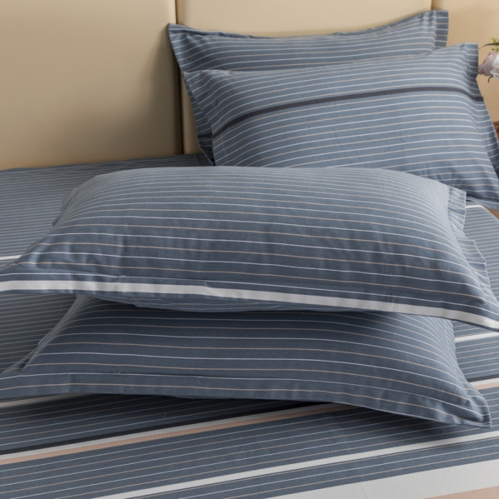 91家纺网 家纺一手货源 找家纺 伊而梦 2023新款全棉磨毛印花四件套系列单品枕套 安东尼-绿