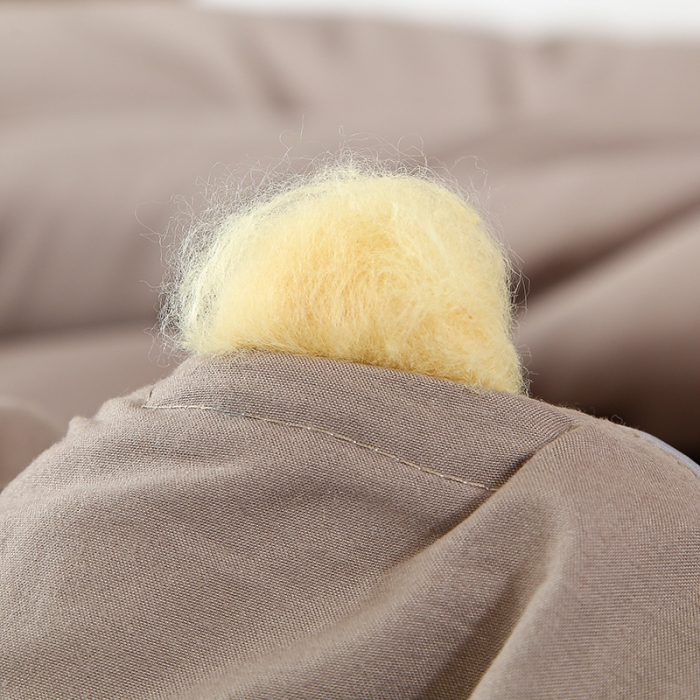 91家纺网 家纺一手货源 找家纺 畅畅家纺 2023新款抗菌纤维亲肤大豆冬被被子被芯 高雅灰