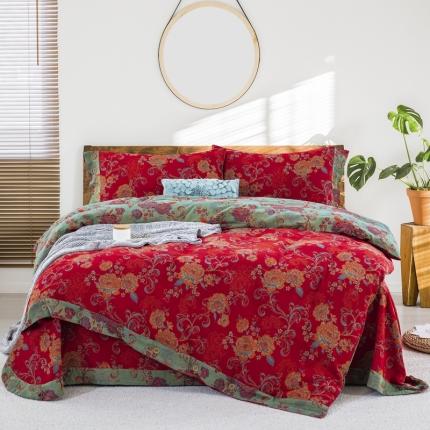 91家纺网 家纺一手货源 找家纺 （总）双层纱家居 2023新款双层纱四件套