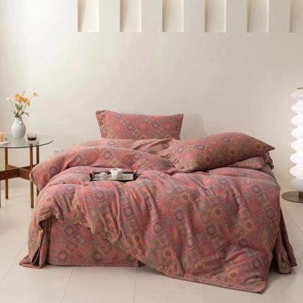 双层纱家居 2023新款双层纱四件套 菲拉-粉