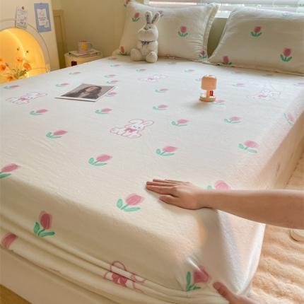 91家纺网 家纺一手货源 找家纺 （总）柒月家居 2023新款牛奶绒床笠