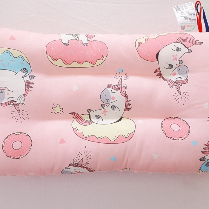 91家纺网 家纺一手货源 找家纺 冬巢2023新款可拆卸纯棉133*72安抚豆豆绒儿童枕头枕芯