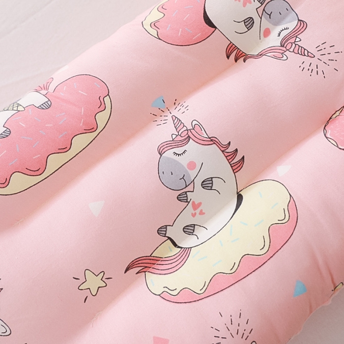 91家纺网 家纺一手货源 找家纺 冬巢2023新款可拆卸纯棉133*72安抚豆豆绒儿童枕头枕芯