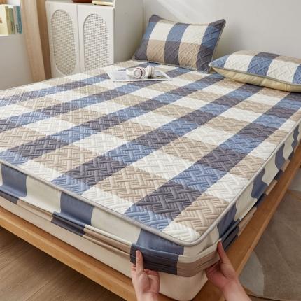 91家纺网 家纺一手货源 找家纺 （总）暖季 2025新款无印风水洗棉-玉米纤维夹棉床笠