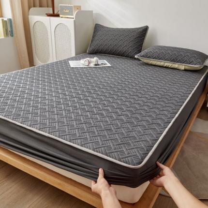 91家纺网 家纺一手货源 找家纺 （总）暖季 2025新款无印风水洗棉-玉米纤维夹棉床笠