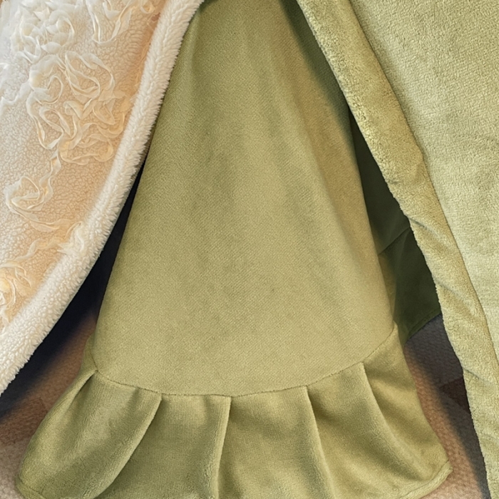 91家纺网 家纺一手货源 找家纺 秀色秋冬轻奢立体刺绣牛奶绒四件套双面加绒加厚保暖珊瑚绒法兰绒四件套 茹伊-抹茶绿