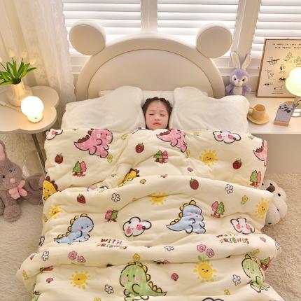 91家纺网 家纺一手货源 找家纺 (总) 宝贝优选 2023新款牛奶豆豆绒护肩被