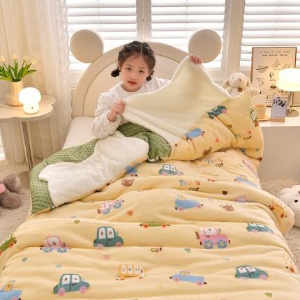 91家纺网 家纺一手货源 找家纺 (总) 宝贝优选 2023新款牛奶豆豆绒护肩被