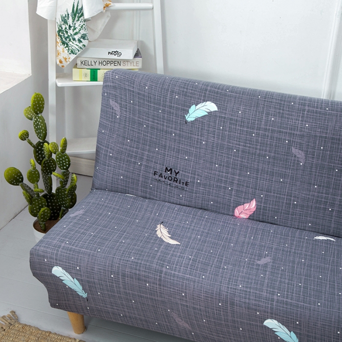 91家纺网 家纺一手货源 找家纺 雅竹 牛奶丝印花沙发床套（无裙边）彩羽