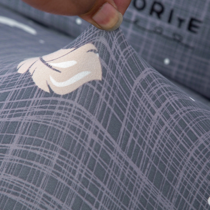 91家纺网 家纺一手货源 找家纺 雅竹 牛奶丝印花沙发床套（无裙边）彩羽