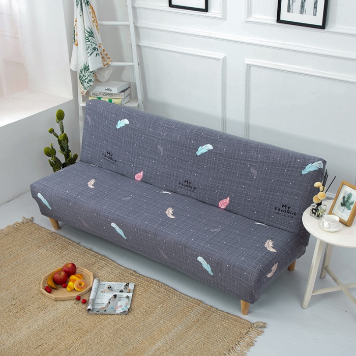 91家纺网 家纺一手货源 找家纺 雅竹 牛奶丝印花沙发床套（无裙边）彩羽