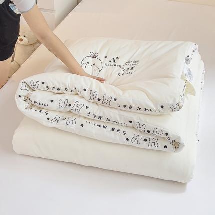 91家纺网 家纺一手货源 找家纺 （总）柏薇 2023年直播新款A类立体烫画冬被 春秋被