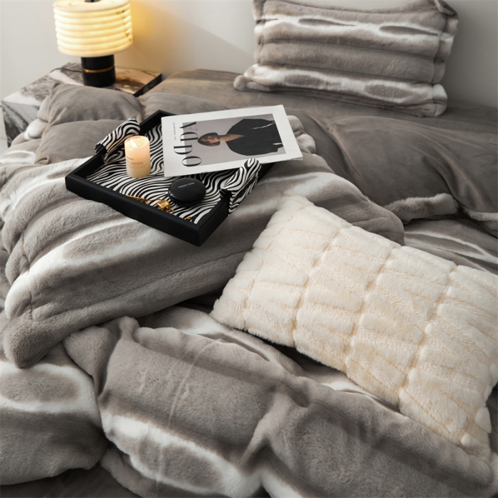 91家纺网 家纺一手货源 找家纺 （总）安莱生活 2023年新品皮草绒高端四件套