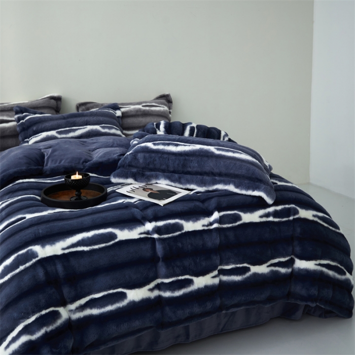 91家纺网 家纺一手货源 找家纺 安莱生活 2023年新品皮草绒高端四件套 皮草绒-德克萨斯