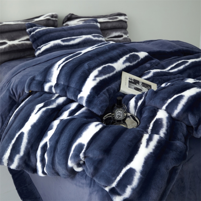 91家纺网 家纺一手货源 找家纺 安莱生活 2023年新品皮草绒高端四件套 皮草绒-德克萨斯