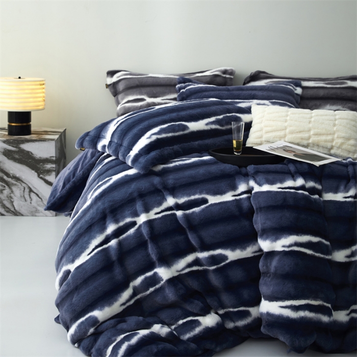 91家纺网 家纺一手货源 找家纺 安莱生活 2023年新品皮草绒高端四件套 皮草绒-德克萨斯