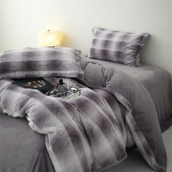 91家纺网 家纺一手货源 找家纺 安莱生活 2023年新品皮草绒高端四件套 皮草绒-格林娜