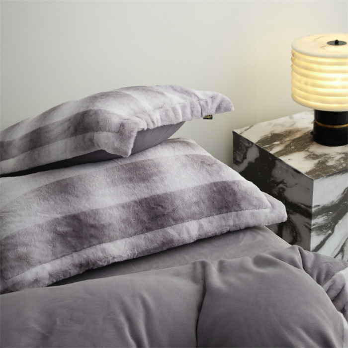 91家纺网 家纺一手货源 找家纺 安莱生活 2023年新品皮草绒高端四件套 皮草绒-格林娜